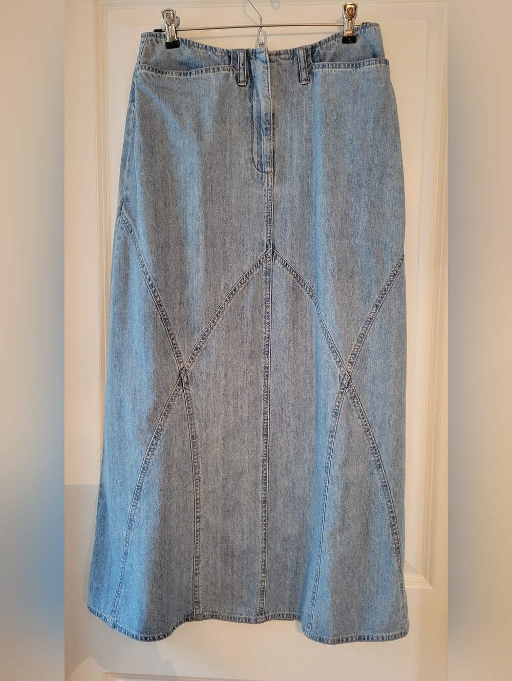 J. Jill Light Blue Denim Maxi Skirt